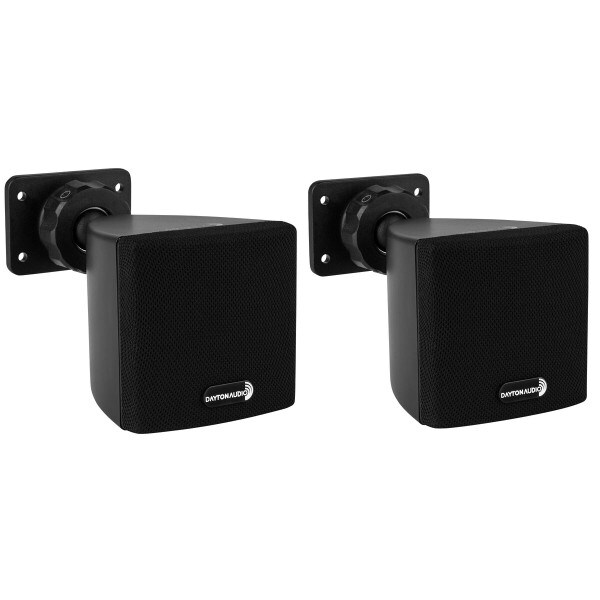 Main product image for Dayton Audio SAT3B 3" Cube Speaker Pair Black 300-675